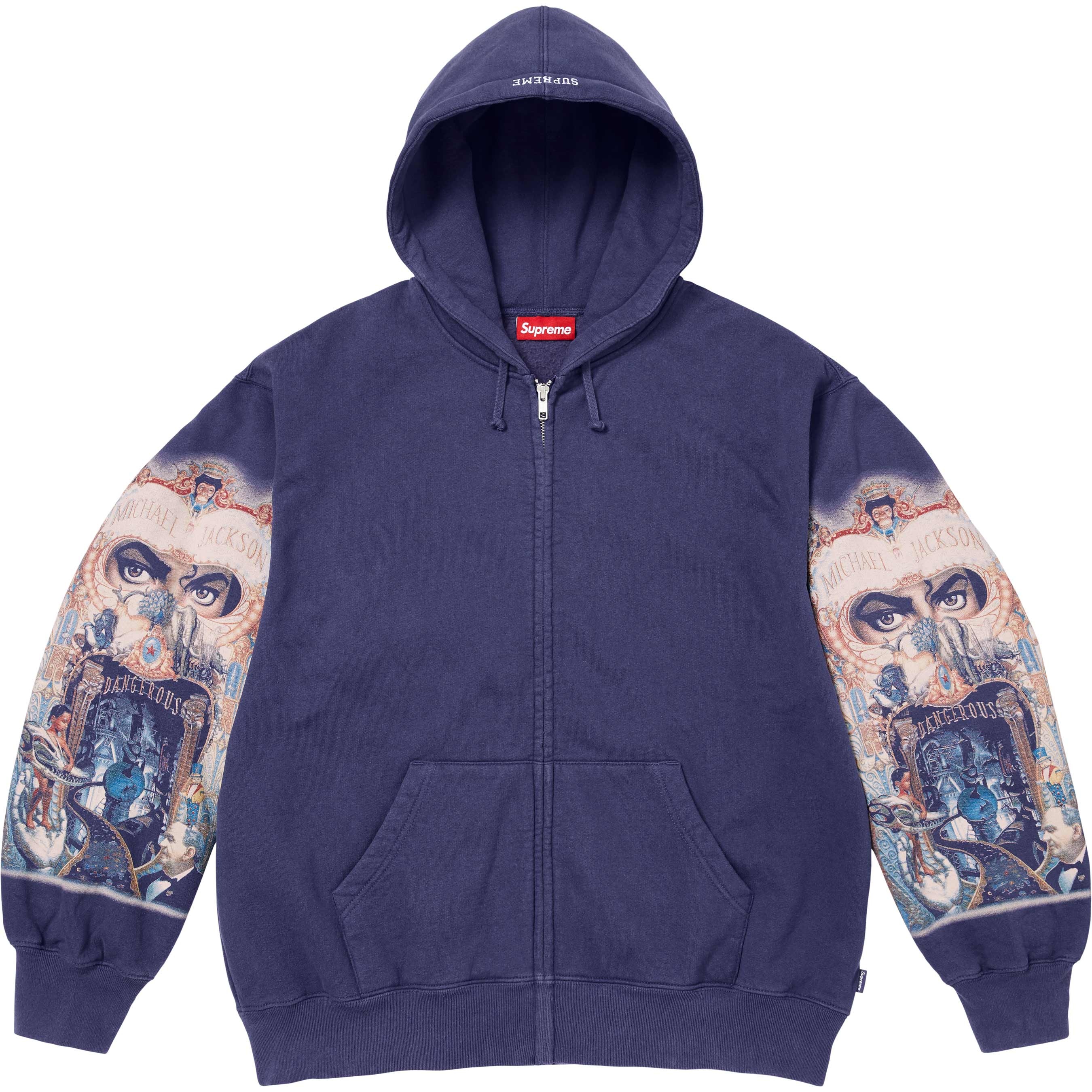 Michael Jackson® Dangerous Zip Up Hooded Sweatshirt view 3